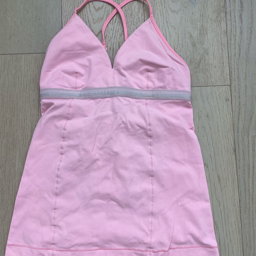 Strappy Pink Lululemon Tank